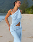 One Shoulder Waist Cut Out Dress