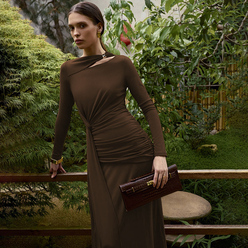 Callie Luxe Fold Dress