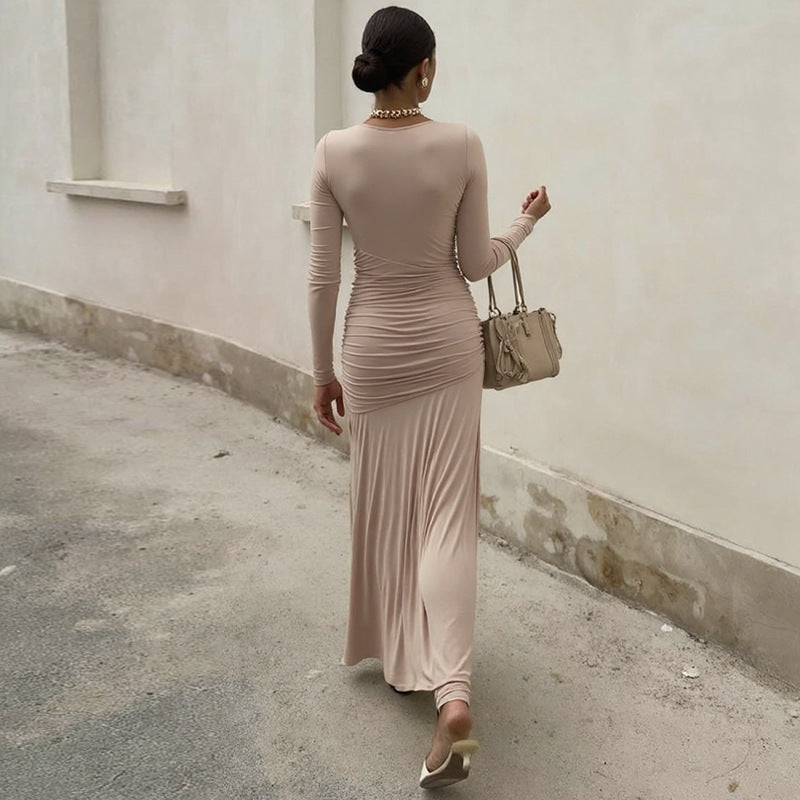 Callie Luxe Fold Dress