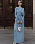 Cinched Waist Maxi Dress