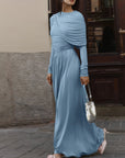 Cinched Waist Maxi Dress