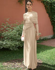 Cinched Waist Maxi Dress
