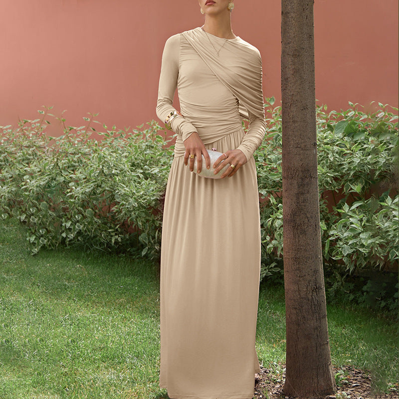 Cinched Waist Maxi Dress
