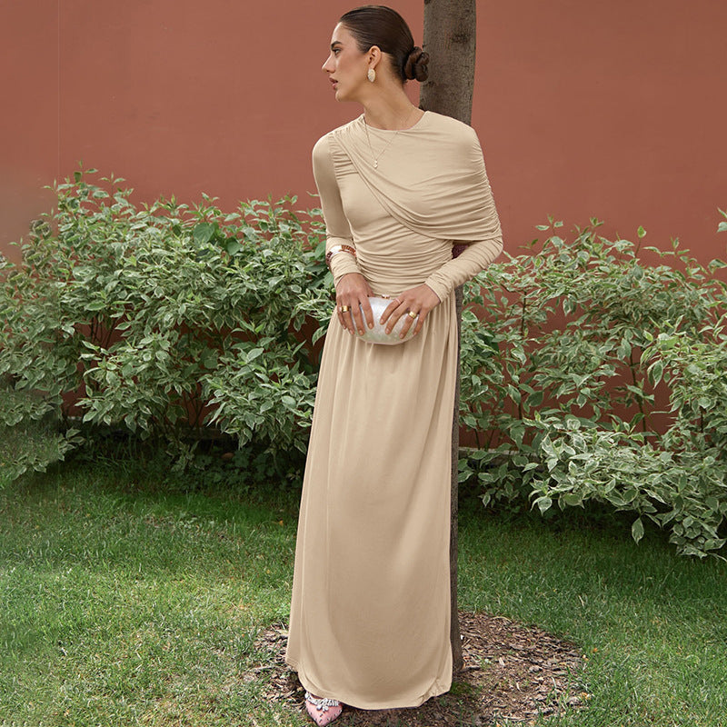 Cinched Waist Maxi Dress