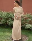 Cinched Waist Maxi Dress