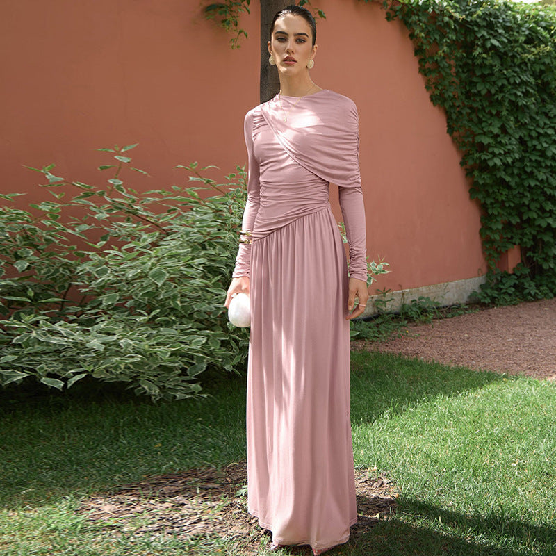 Cinched Waist Maxi Dress
