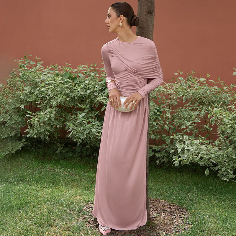 Cinched Waist Maxi Dress