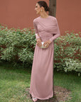 Cinched Waist Maxi Dress