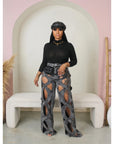 Hollow Cut Out waist pants