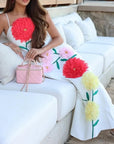 cotton designed floral 3d luxury maxi gown