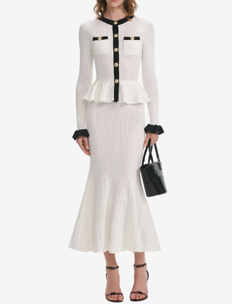 Classy Knit Skirt Set