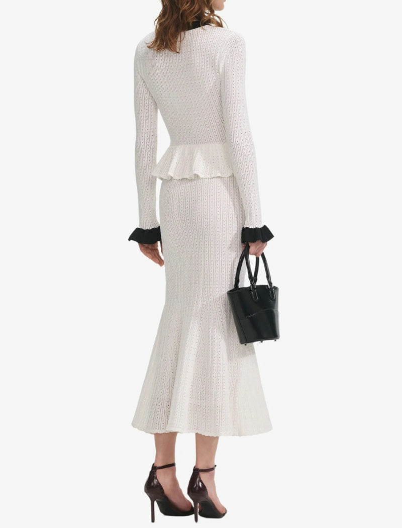 Classy Knit Skirt Set