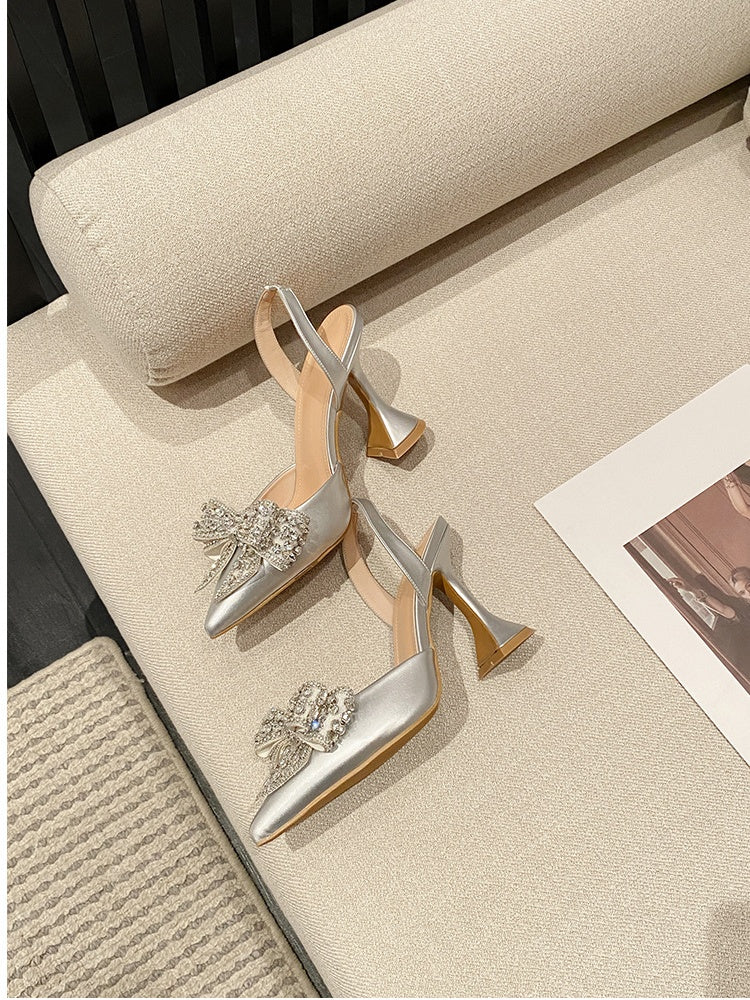 Rhinestone Studded Wedding heels