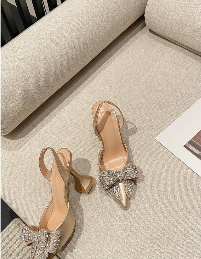 Rhinestone Studded Wedding heels
