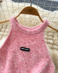 Clara Halter Sleeveless Sweater Set
