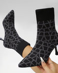 Patterned Sock Boots