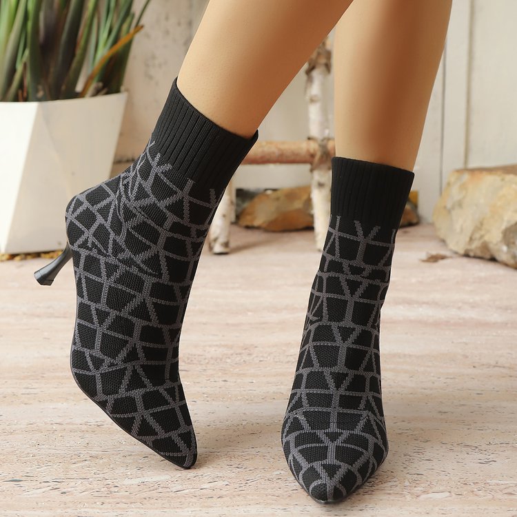 Pointed Sock Boots