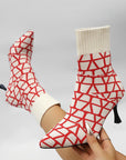 Pointed Sock Boots