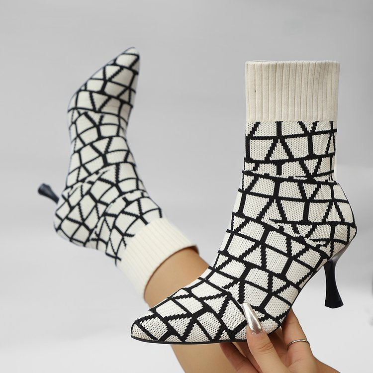 Pointed Sock Boots