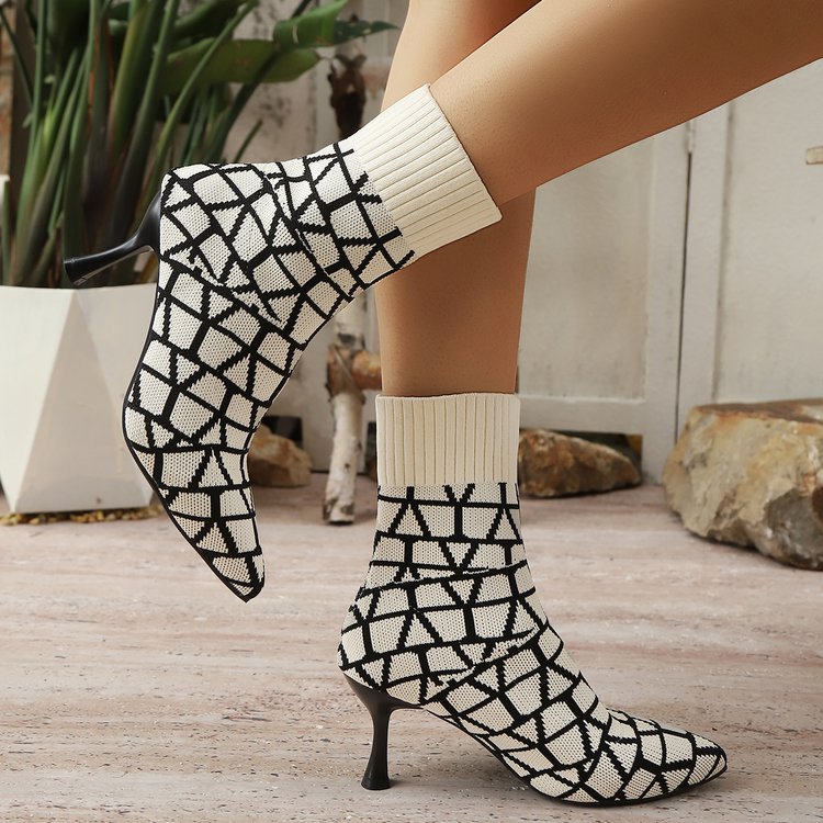 Pointed Sock Boots