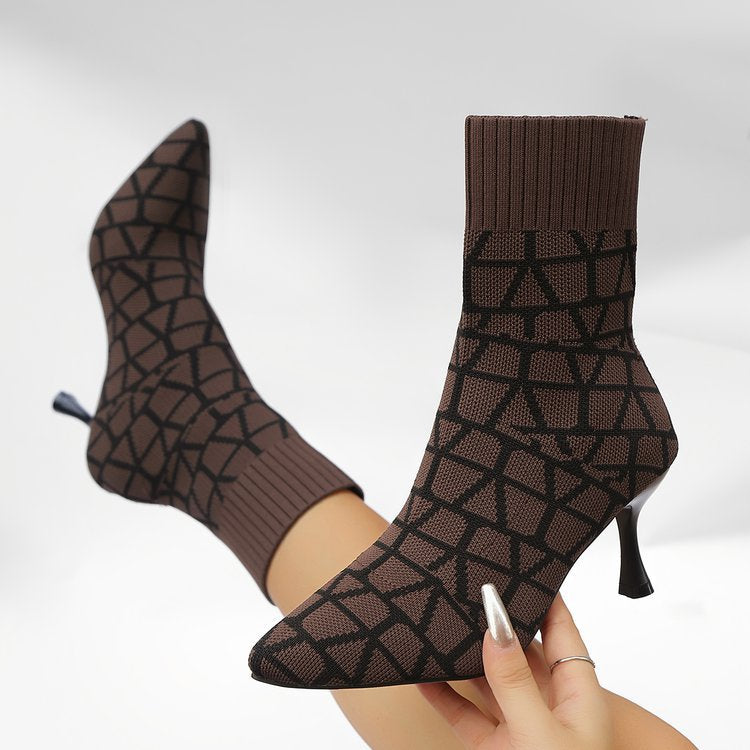 Pointed Sock Boots