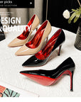 Classic Louboutin Red Bottom Glittery Heels- Superior