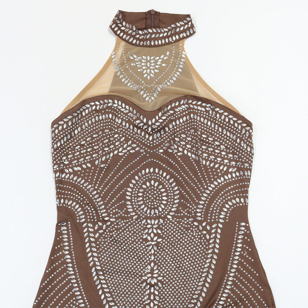 Amelia Rhinestone Evening Gown