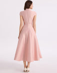 Pink Flouncy Long Dress