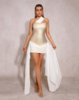 Clara Bandage Asymmetric Hem Gown