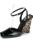 Daphne YSL Strappy Wedge Heels