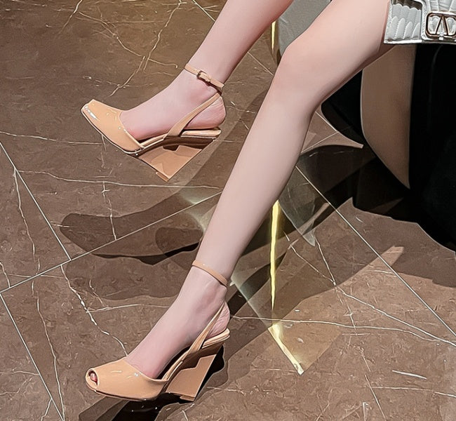 Daphne YSL Strappy Wedge Heels