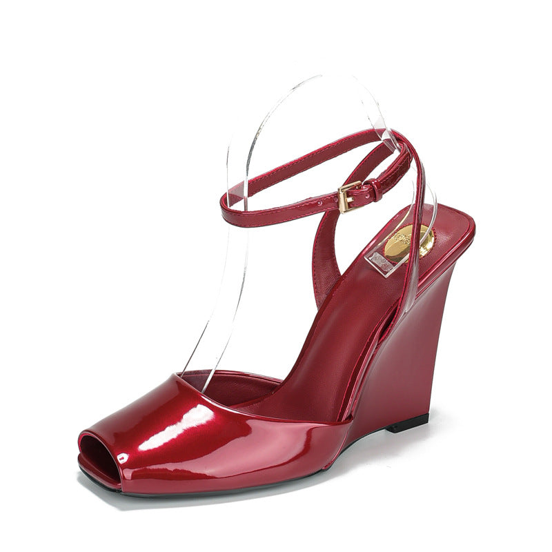 Daphne YSL Strappy Wedge Heels