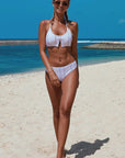 Vartical Striped Classic Two Piece Bathing Suit