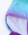 Purple Ombre Tie Dye Swim Dress with Shorts
