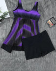Tie Dye Ombre Swimdess Tankini Set