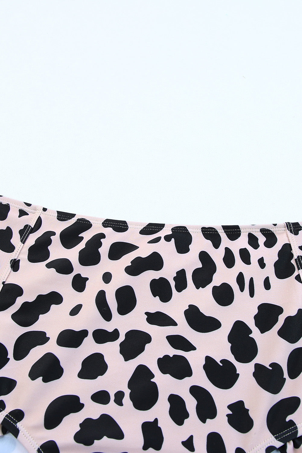Frilled Leopard High Waist Bikini