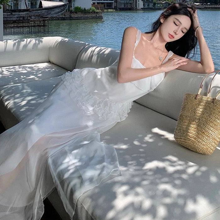 White Fairy Beach Dress